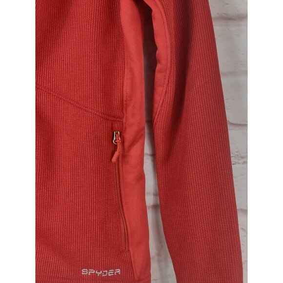 Womens Spyder Sweater Red Zip Up Size Small US Ski Team Label - Picture 7 of 14